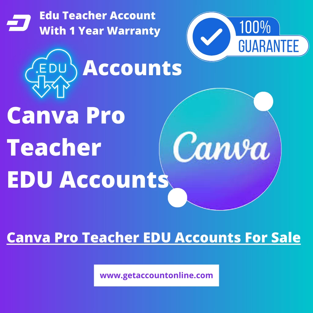 Canva Pro Teacher Edu Accounts For Sale